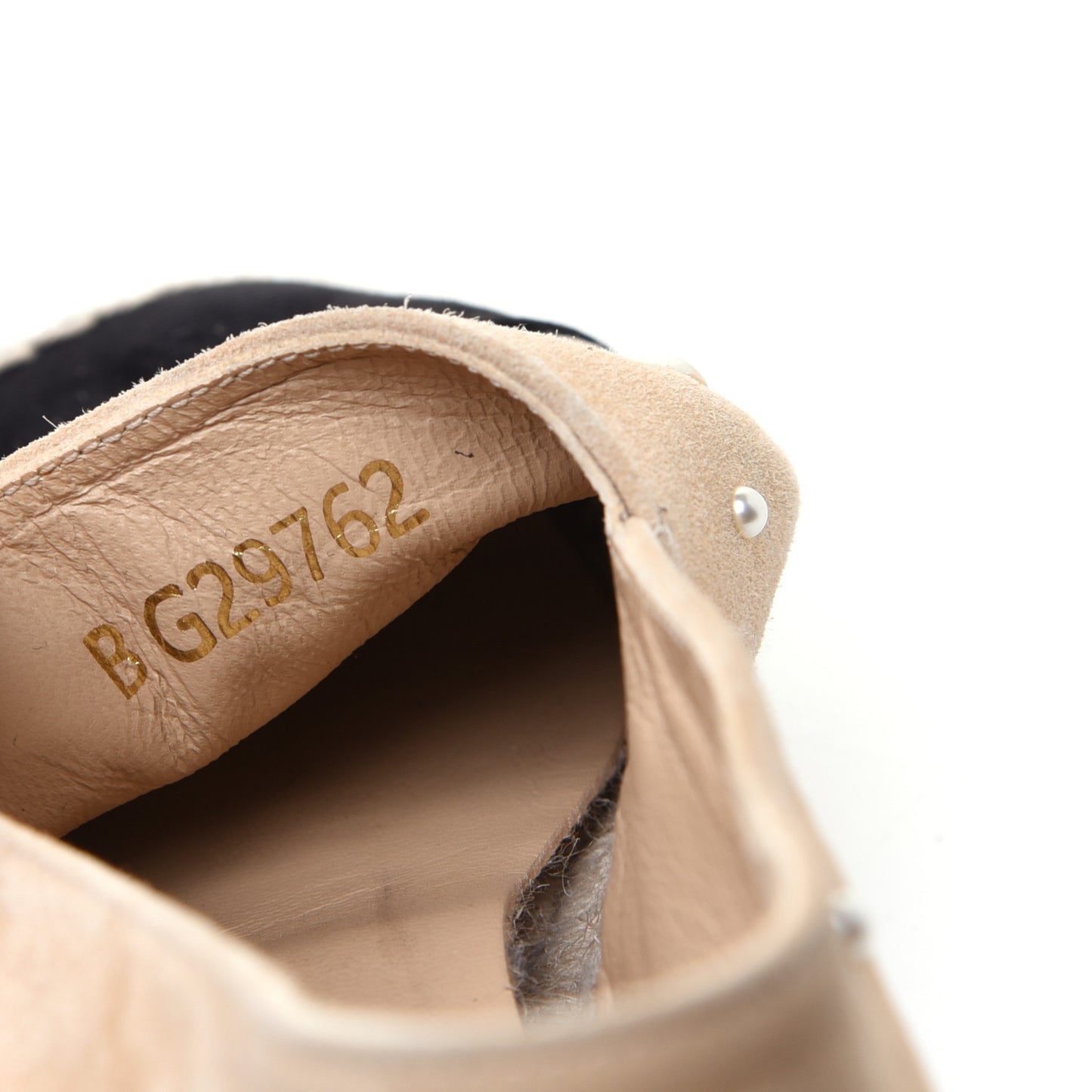 Suede Pearl CC Espadrilles 37 Beige Black