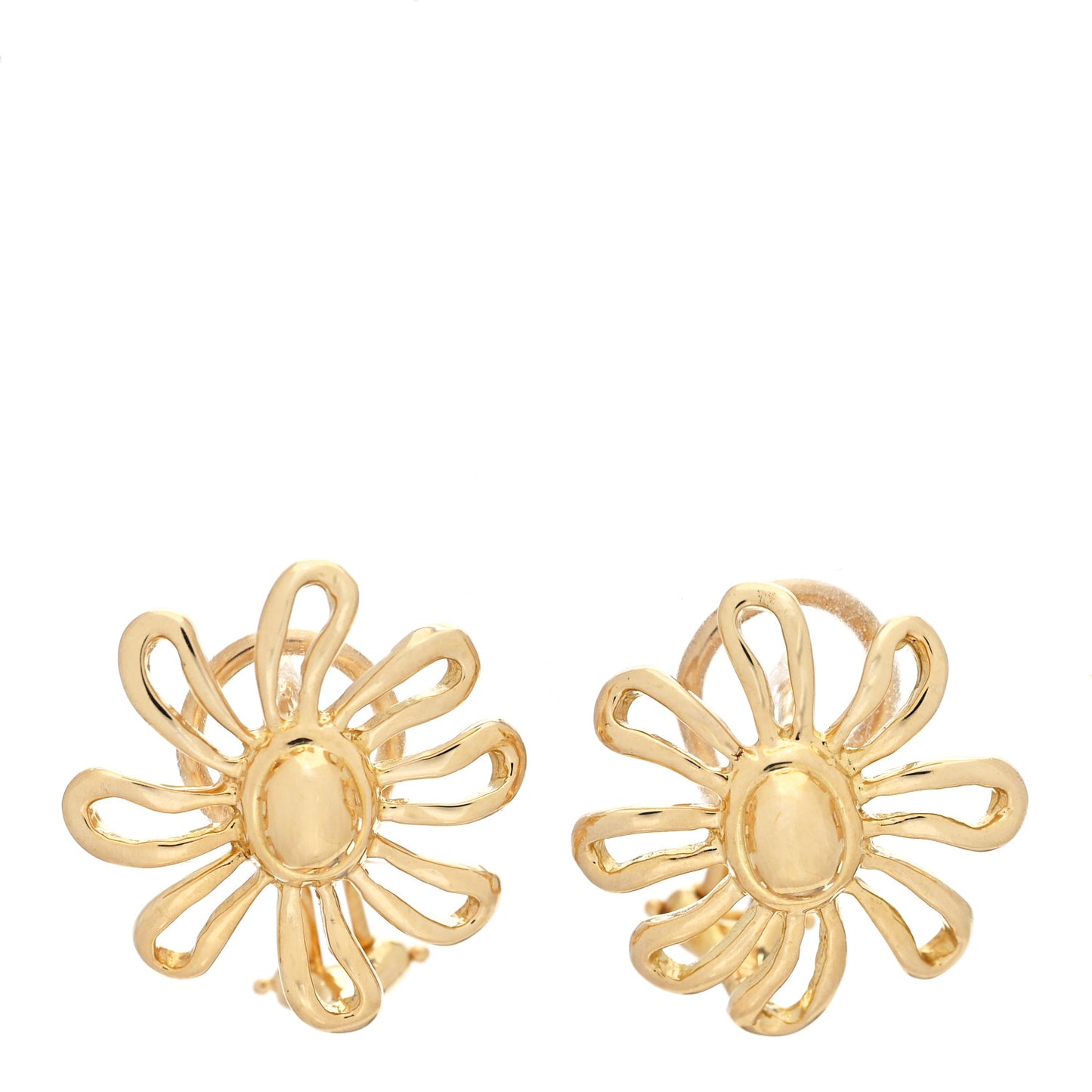 18K Yellow Gold Paloma Picasso Daisy Flower Earrings