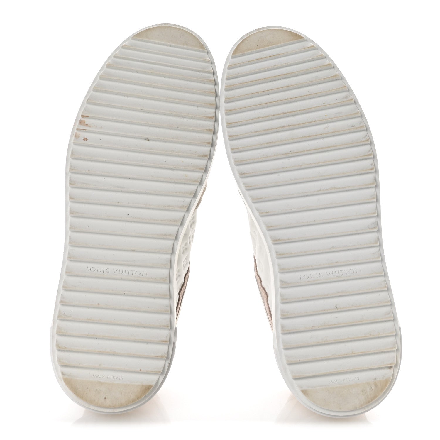 Louis Vuitton Suede Calfskin Monogram Embossed Time Out Sneakers 37 Rose Poudre 6 of 10