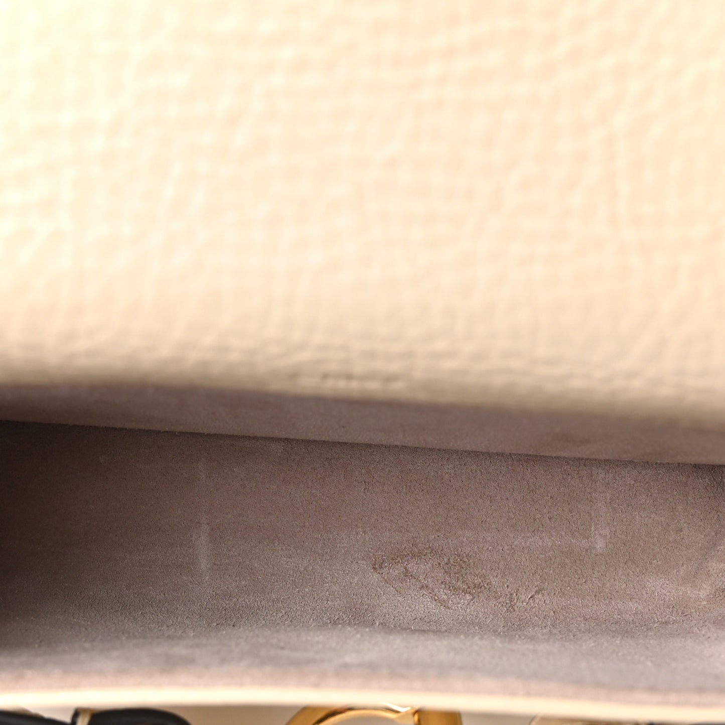 Calfskin Mini Cape Crossbody Sweet Beige