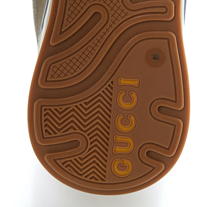 Gucci Suede Calfskin Tejus Printed Womens Ultrapace Sneakers 40 Pink Silver Oatmeal Yolk 6 of 9