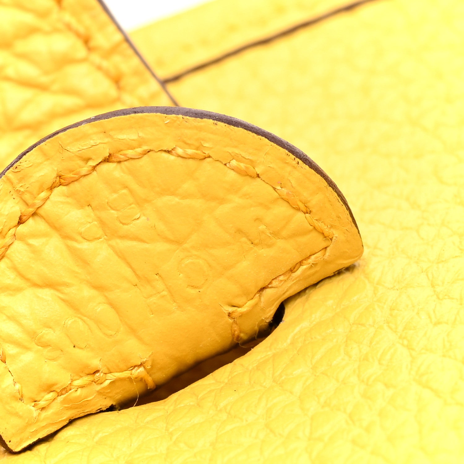 Hermes Taurillon Clemence Evelyne TPM Jaune Ambre 7 of 10