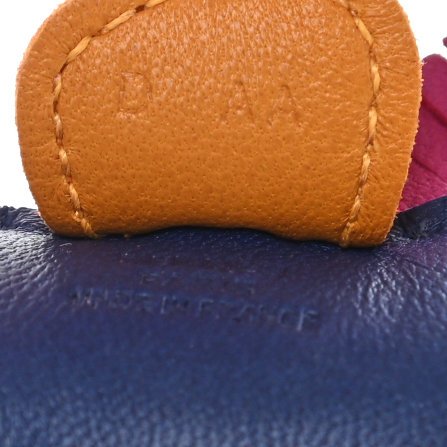 Milo Lambskin Grigri Rodeo Horse Bag Charm PM Bleu Saphir Rose Pourpre Bouton D'Or
