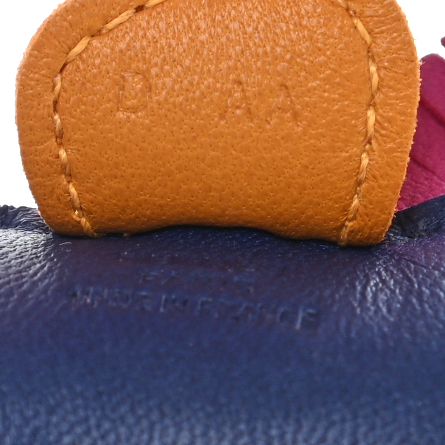 Hermes Milo Lambskin Grigri Rodeo Horse Bag Charm PM Bleu Saphir Rose Pourpre Bouton D'Or 4 of 4