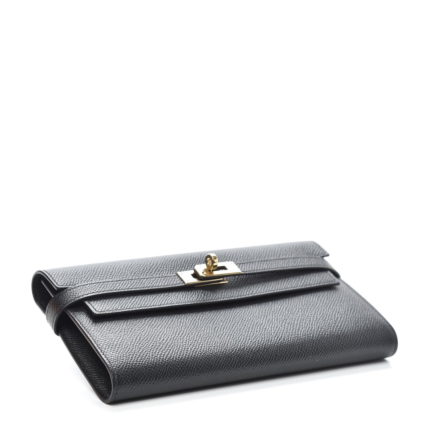 Hermes Epsom Kelly Longue Wallet Black 4 of 6