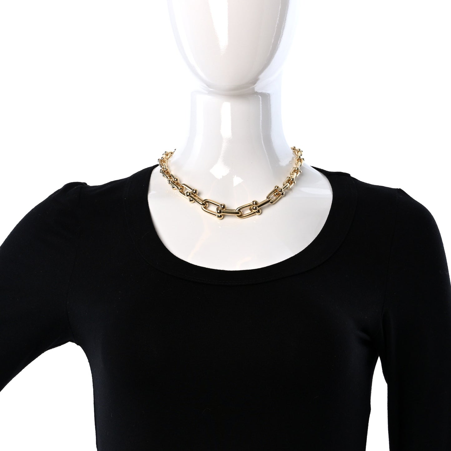 18K Yellow Gold Hardwear Graduated Link Necklace