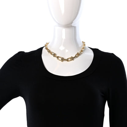 Tiffany 18K Yellow Gold Hardwear Graduated Link Necklace 2 of 6
