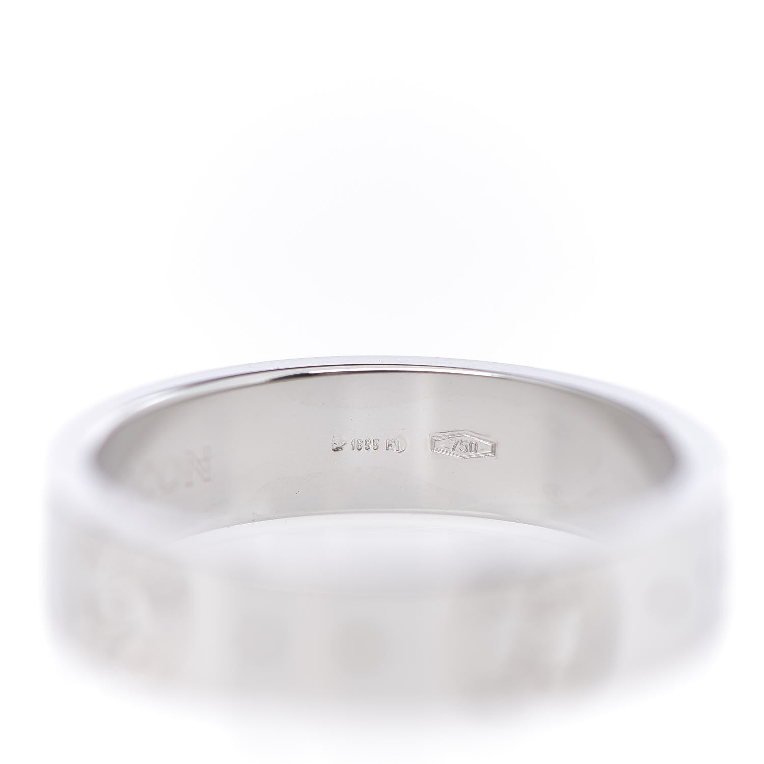 Gucci 18K White Gold 4mm Icon Thin Band Ring 46 3.75 5 of 6
