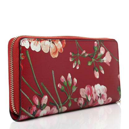 Gucci Calfskin Blooms Print Icon Zip Around Wallet Romantic Cherry Multicolor 3 of 7