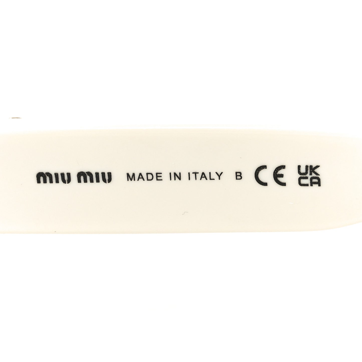Acetate Glimpse Cat Eye Sunglasses SMU 07Z White