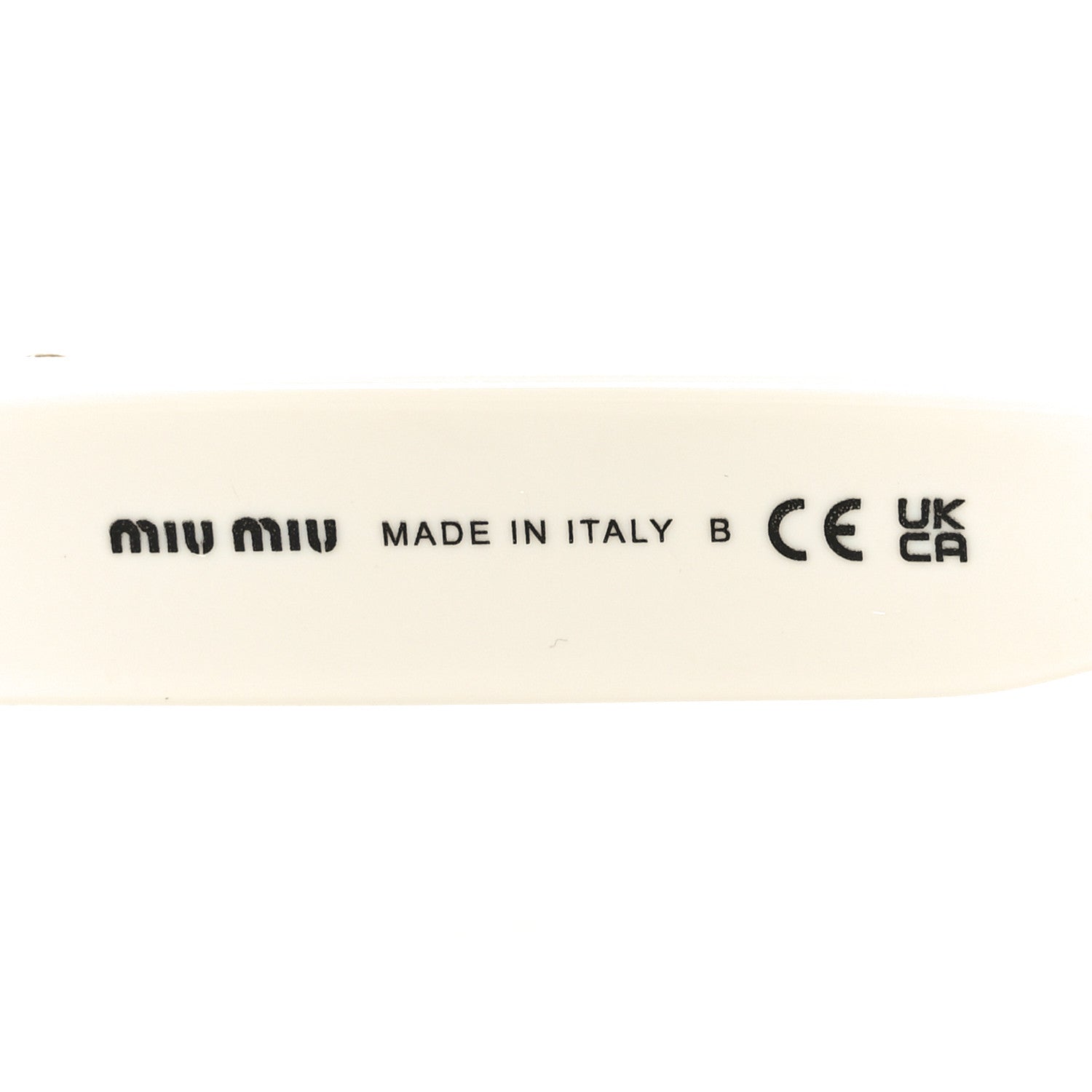 Miu Miu Acetate Glimpse Cat Eye Sunglasses SMU 07Z White 5 of 7