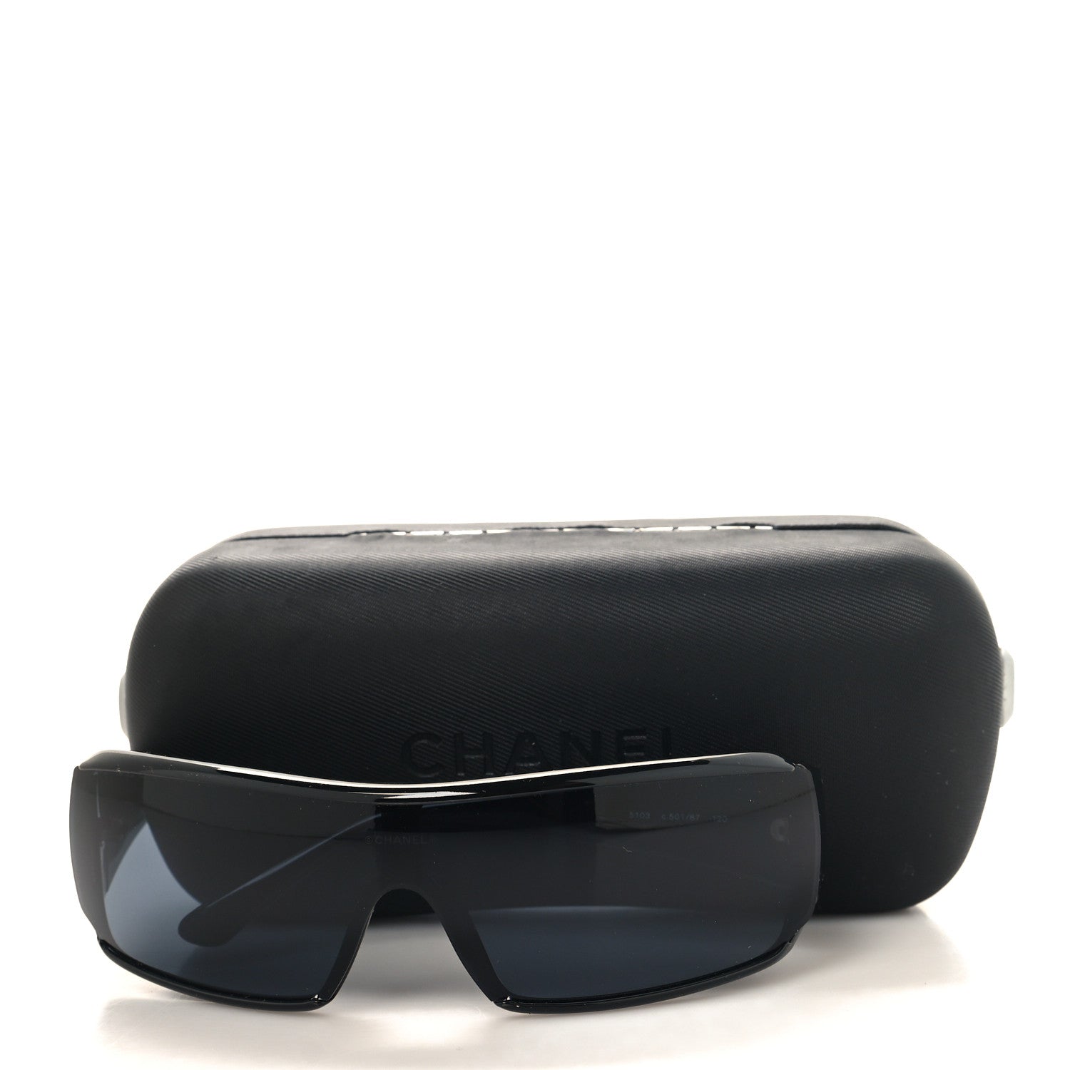 Chanel Acetate Shield 5103 Sunglasses Black 7 of 7