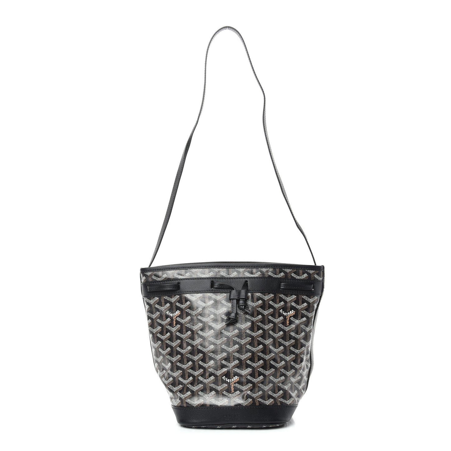 Goyardine Petit Flot Bucket Bag PM Black