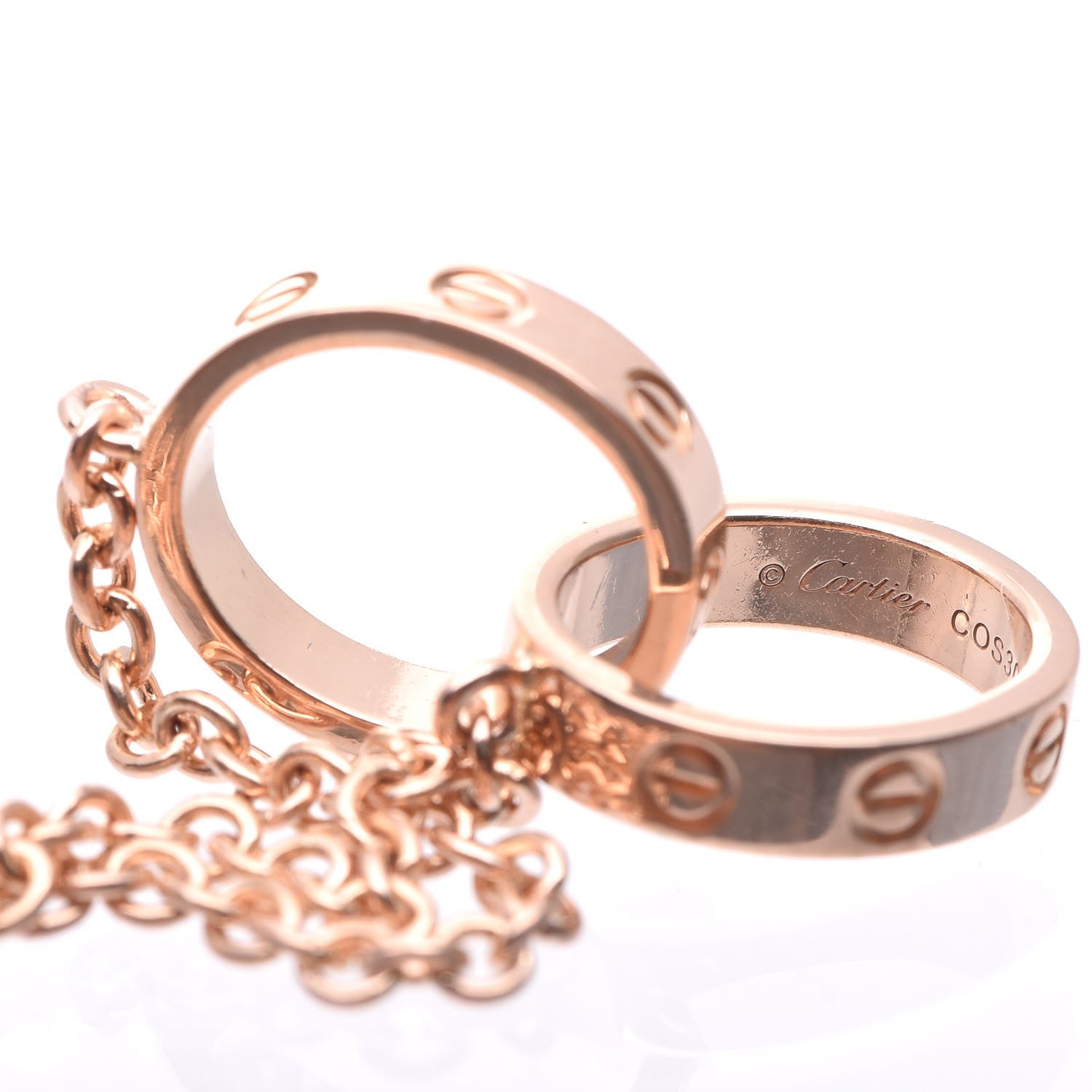 Cartier 18K Pink Gold Interlocking LOVE Bracelet 4 of 5