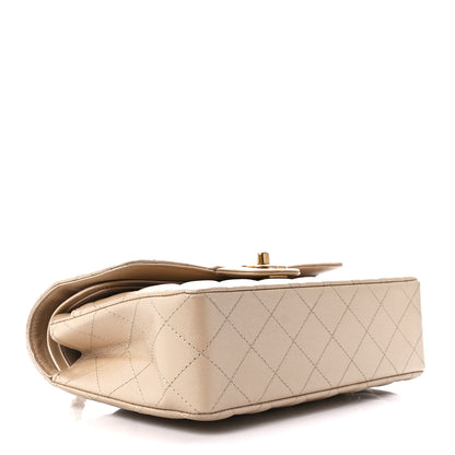Chanel Metallic Caviar Quilted Small Double Flap Gold 4 of 11
