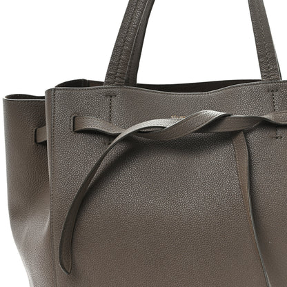Celine Soft Grained Calfskin Small Belt Cabas Phantom Souris 7 of 12