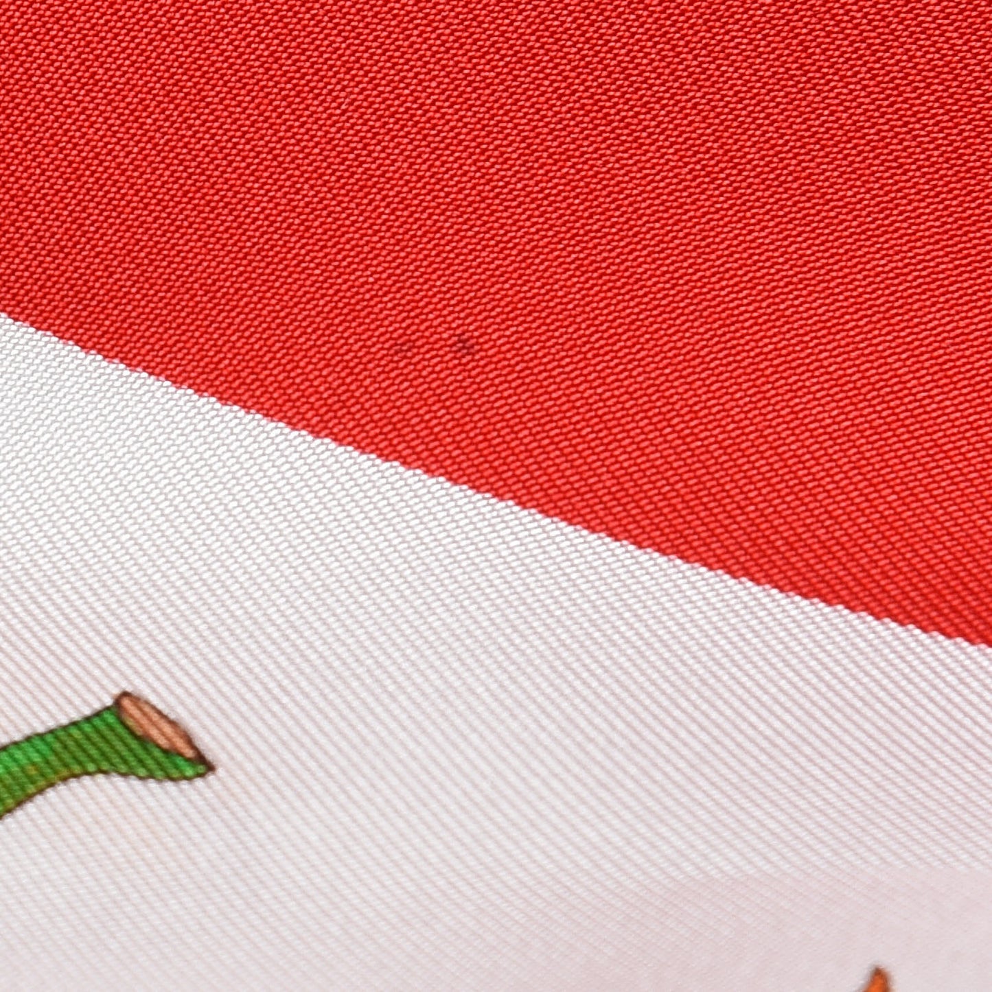 Silk Monogram Flora Fluo Square Scarf Red