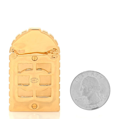 Chanel Metal 31 Rue Cambon Door Brooch Gold 2 of 3