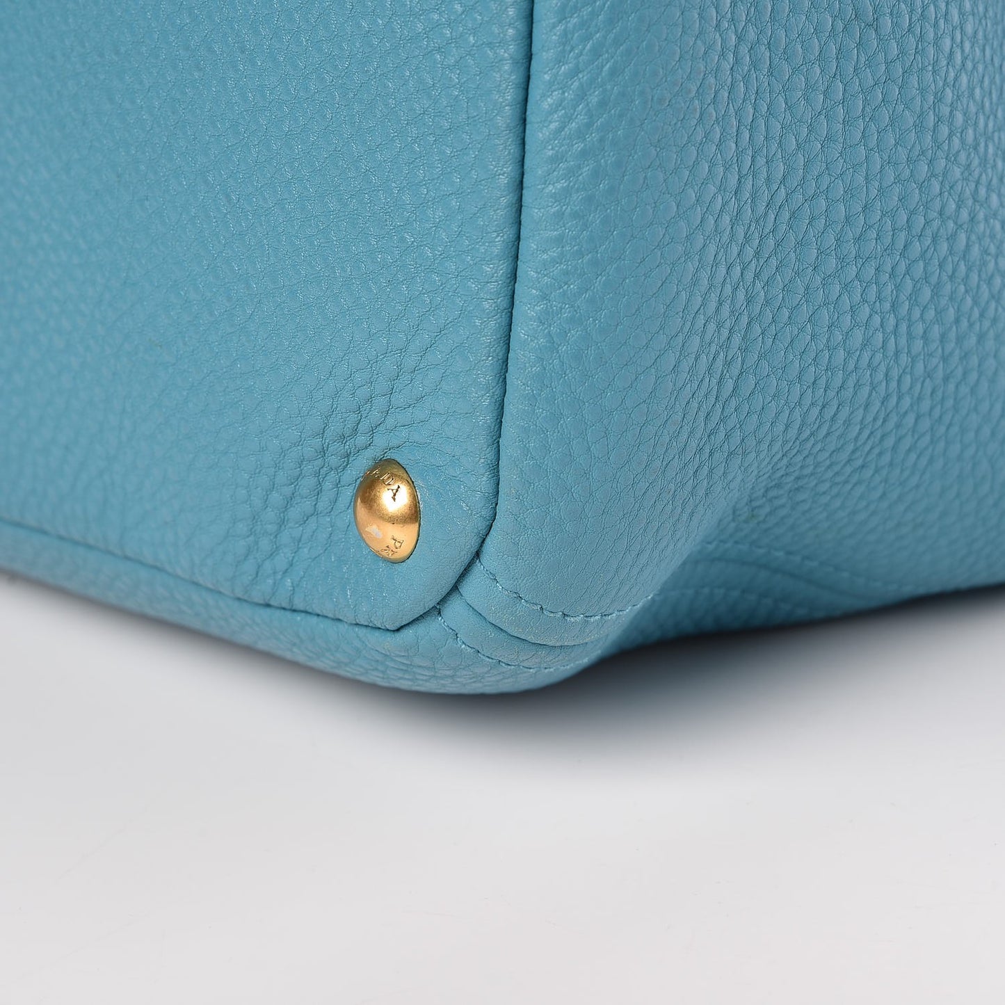 Vitello Daino Side Pocket Shoulder Bag Marine