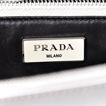 Prada Saffiano Small Galleria Double Zip Tote Talco Black 6 of 16