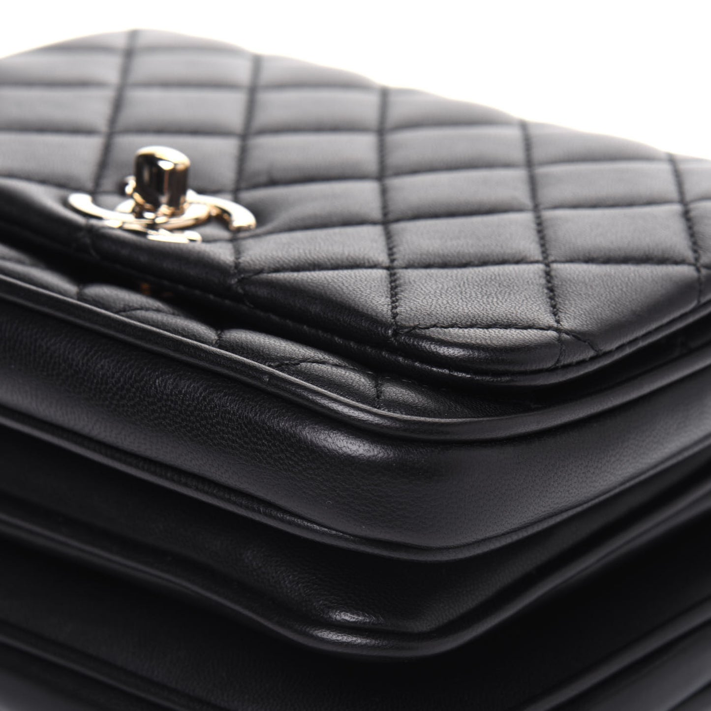 Lambskin Quilted Mini Citizen Chic Flap Black