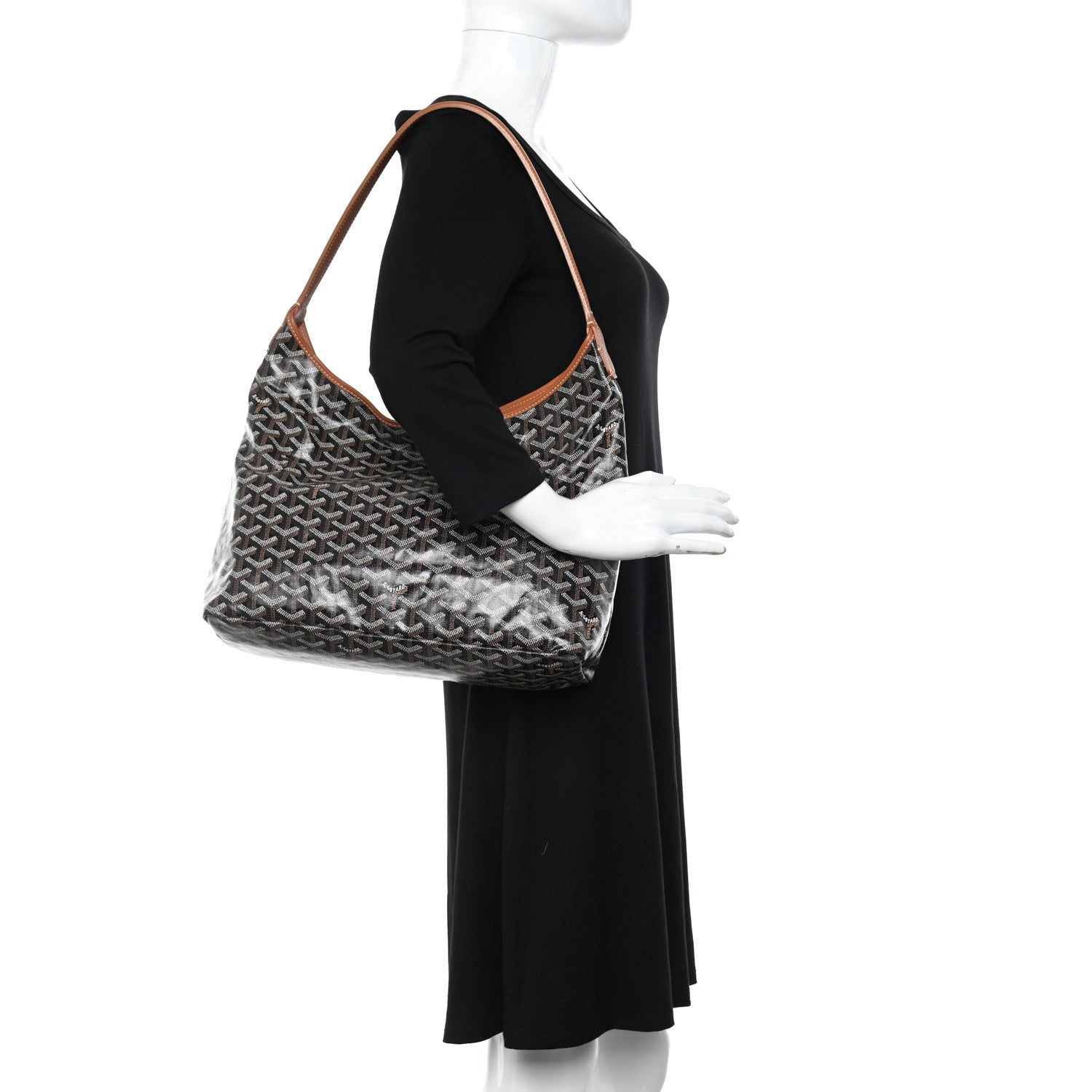 Goyard Goyardine Boheme Hobo Black Gold 2 of 12