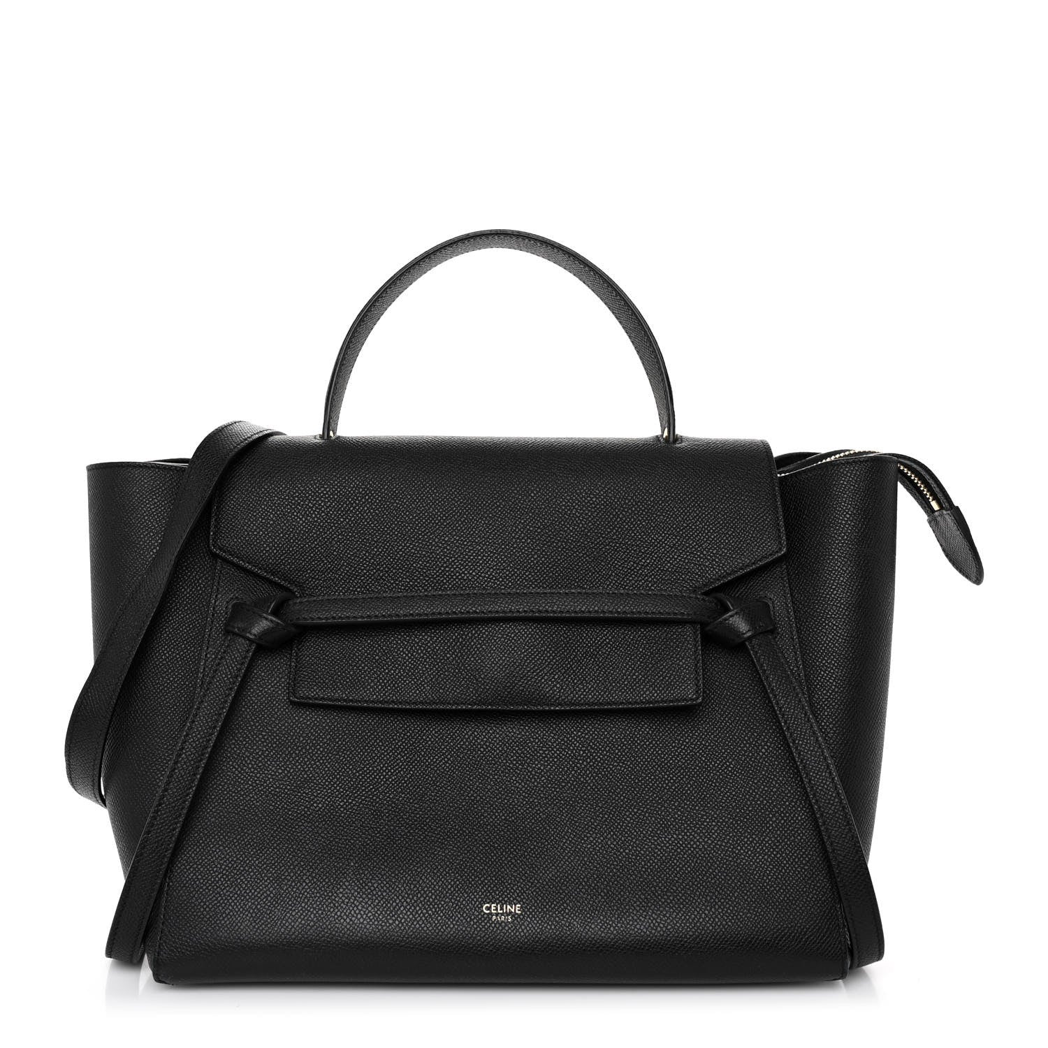 Celine Grained Calfskin Mini Belt Bag Black 1 of 8