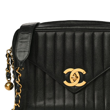 Chanel Caviar Vertical Quilted Camera Bag Black 8 of 8