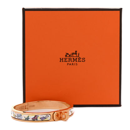 Hermes Enamel Printed Hermes Flagship Mini Clic Kelly Bracelet PM Jasmin 5 of 5