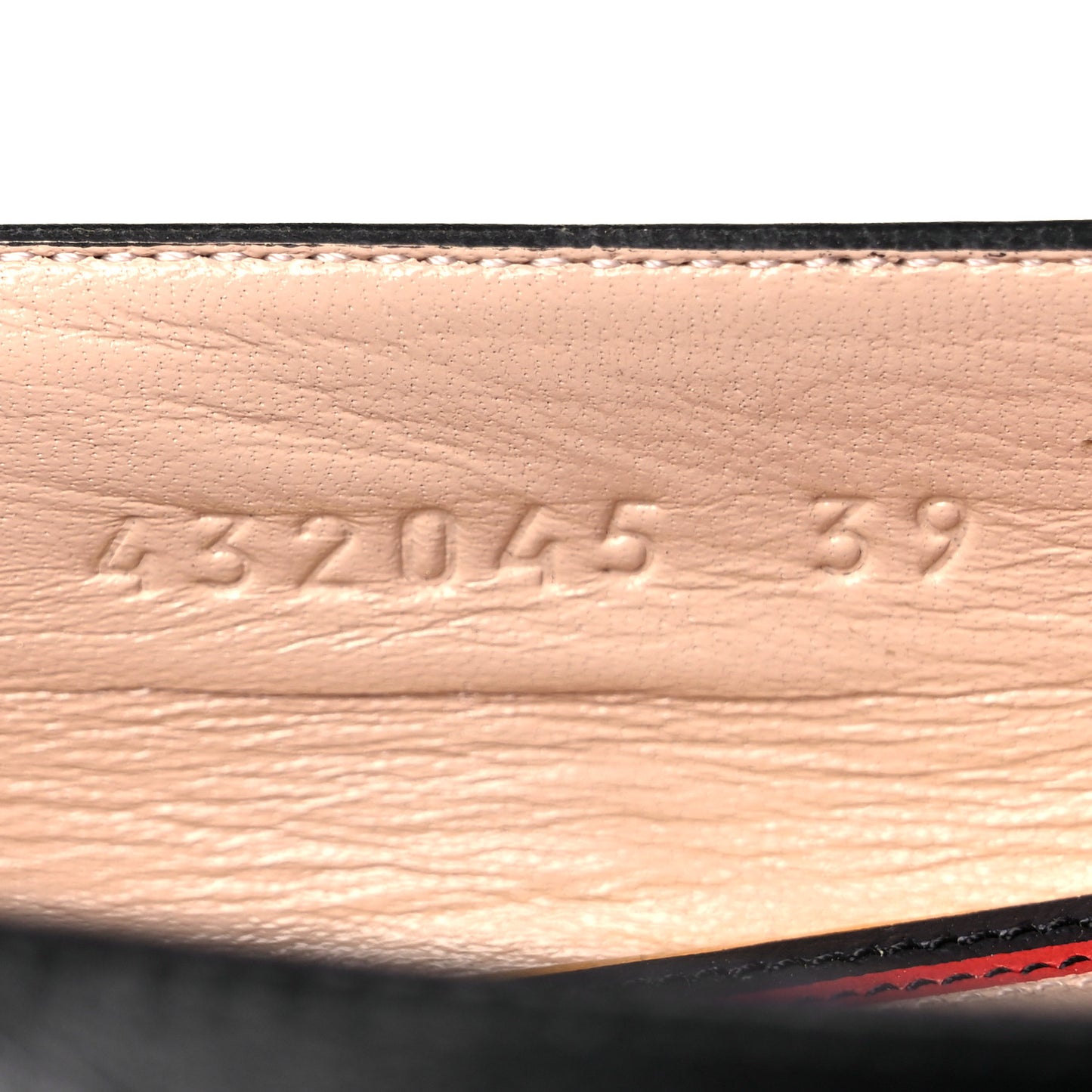 Calfskin Web Ballerina Flat 39 Black