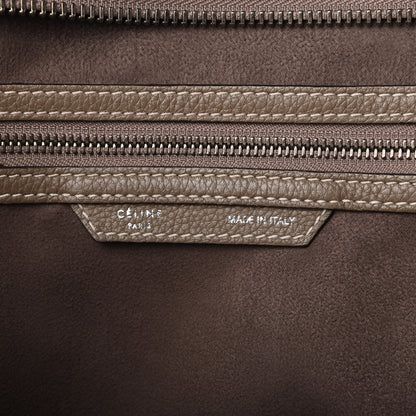 Celine Drummed Calfskin Mini Luggage Souris 8 of 11