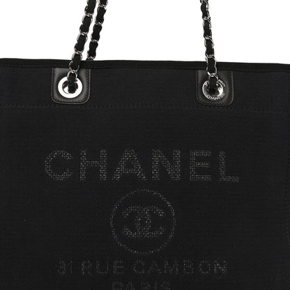 Chanel Mixed Fibers Small Deauville Tote Black 9 of 11