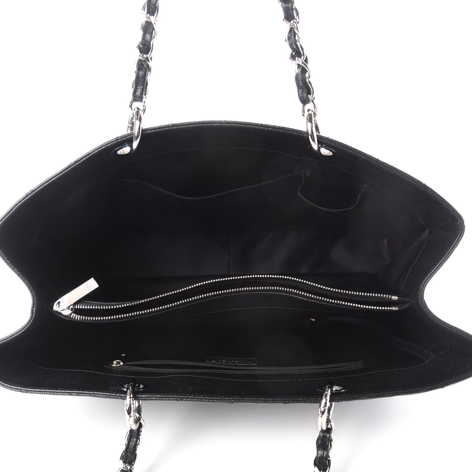 Chanel Caviar Quilted XL Grand Shopping Tote GST Black 5 of 12