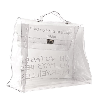 Hermes Vinyl Souvenir De L'Exposition Kelly Transparent 3 of 9