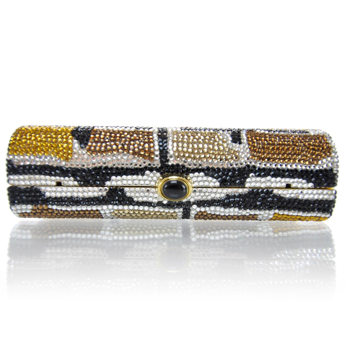 Swarovski Crystal Minaudiere Clutch Multicolor