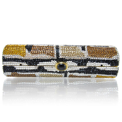 Judith Leiber Swarovski Crystal Minaudiere Clutch Multicolor 5 of 9