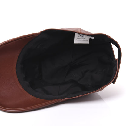 Hermes Grained Calfskin Mens Hat 60 Brown 5 of 8