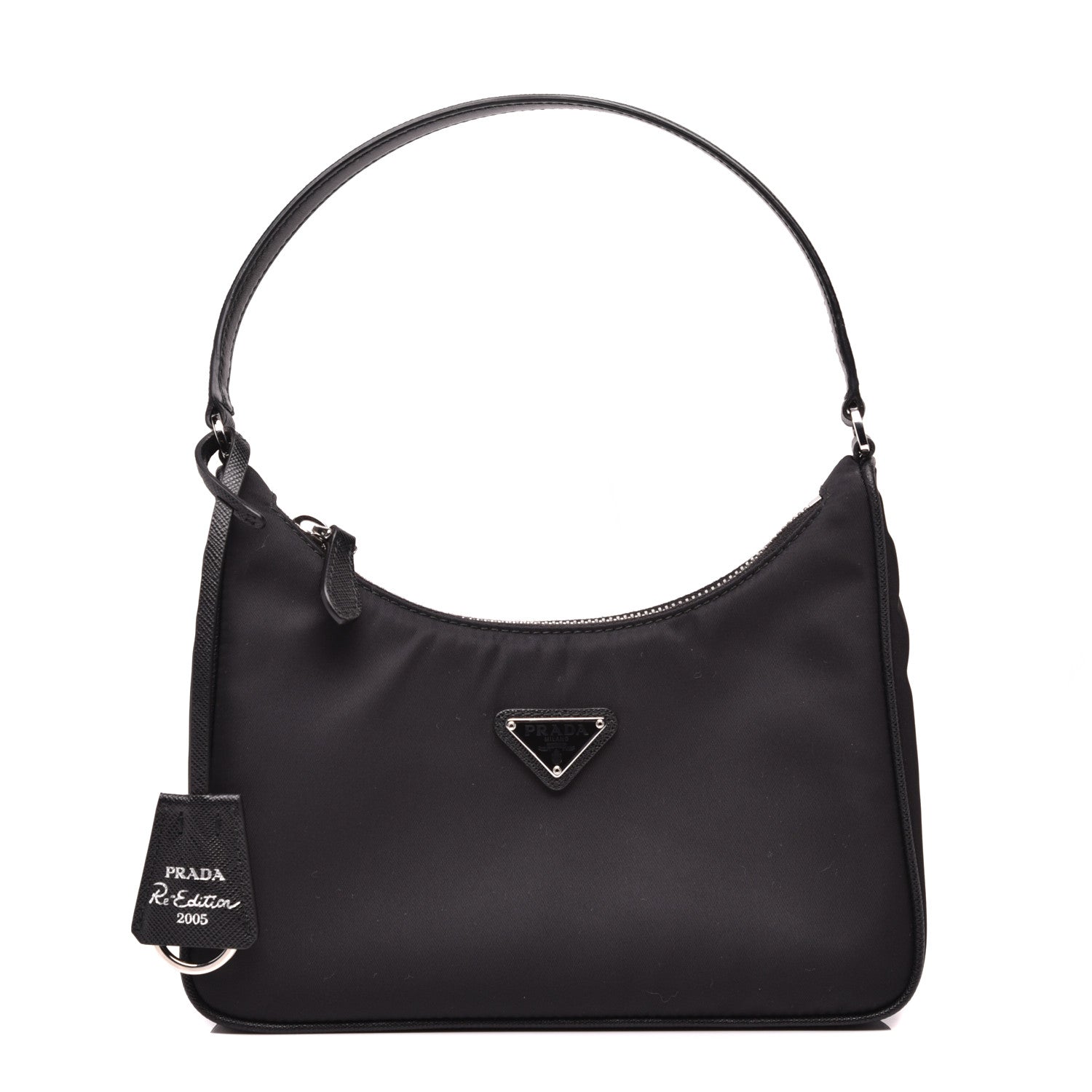 Prada Tessuto Nylon Saffiano Mini Re-Edition 2005 Bag Black 1 of 8