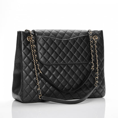 Chanel Caviar Quilted Flap Tote Black 3 of 7