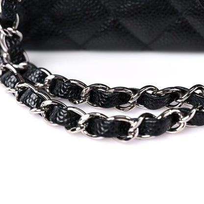 Chanel Caviar Quilted Medium Double Flap Black 14 of 14