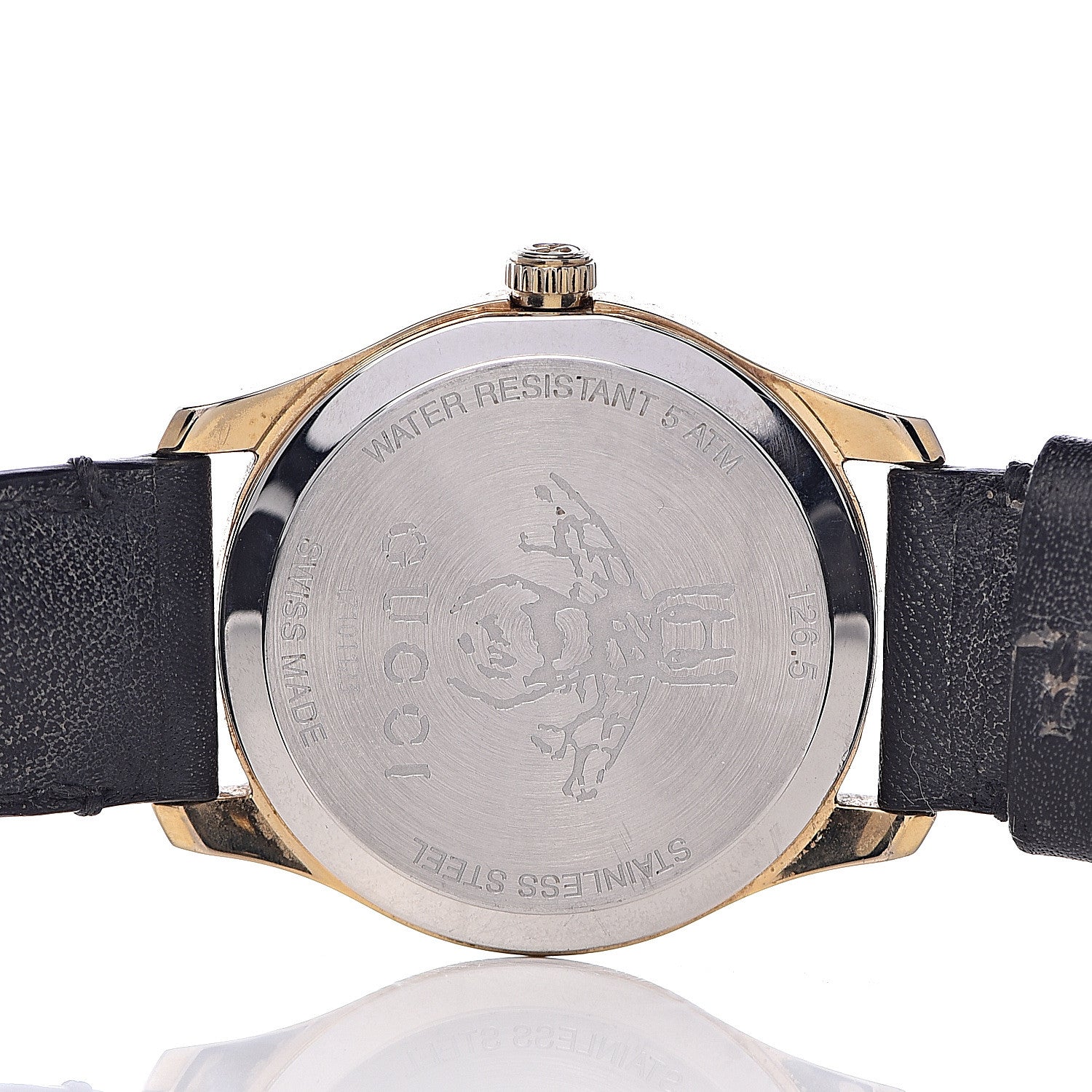 Gucci Stainless Steel Calfskin Mother of Pearl 29mm G-Timeless Charm Quartz Watch 5 of 10