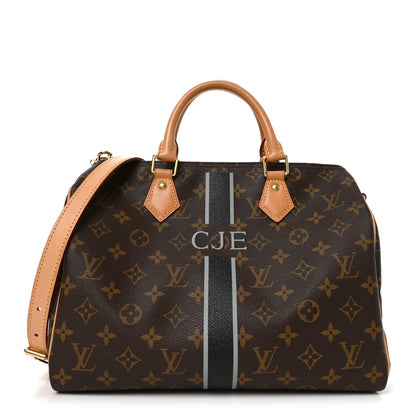 Louis Vuitton Monogram My LV Heritage Speedy Bandouliere 30 Black Gris 1 of 9