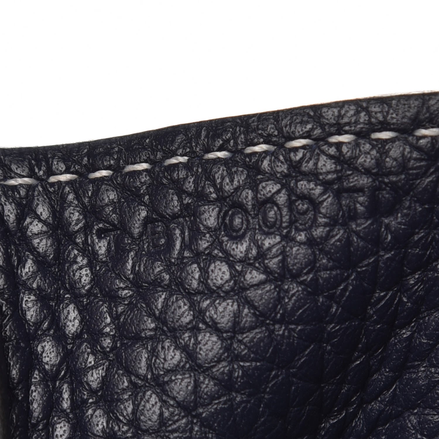 Hermes Taurillon Clemence Halzan 31 GM Bleu Nuit 8 of 11