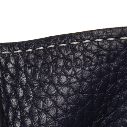 Hermes Taurillon Clemence Halzan 31 GM Bleu Nuit 8 of 11