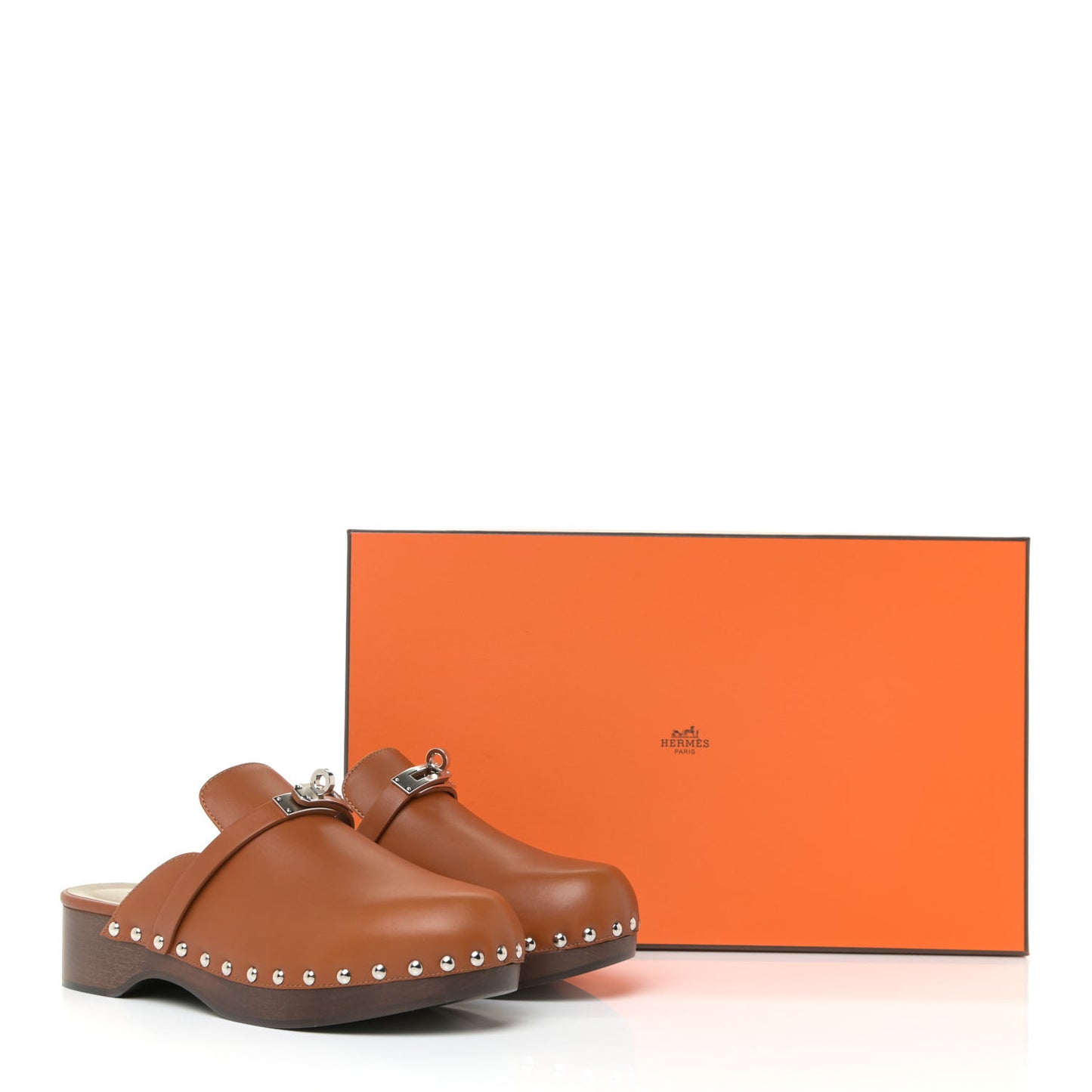 Heritage Calfskin Carlotta Mules 37 Naturel