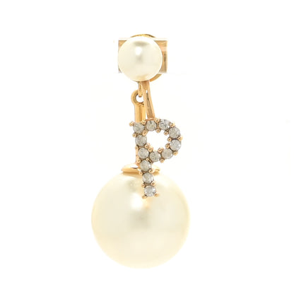 Christian Dior Crystal Pearl My ABCDior P Tribale Earring Gold 1 of 4