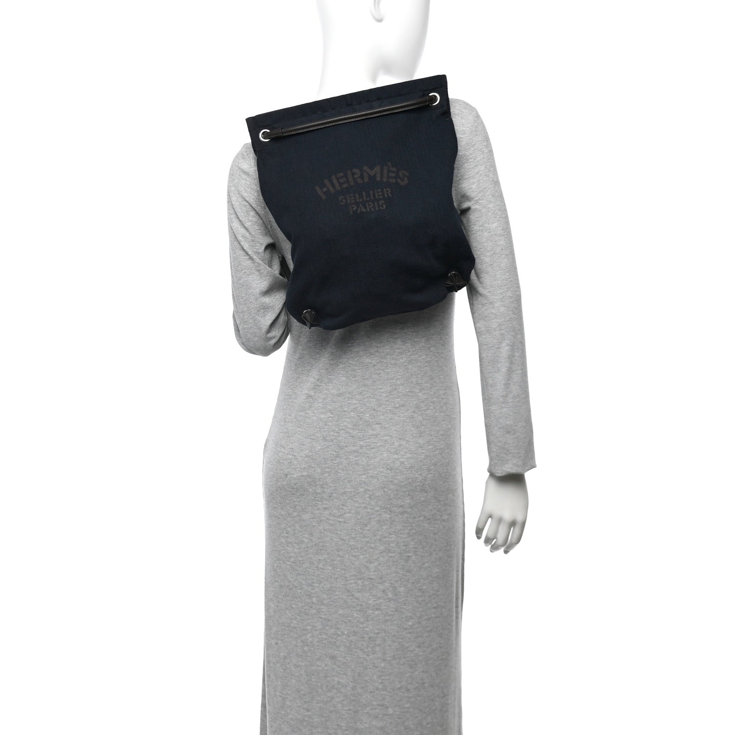Hermes Toile Swift Maline Bag Navy Ebene 2 of 10