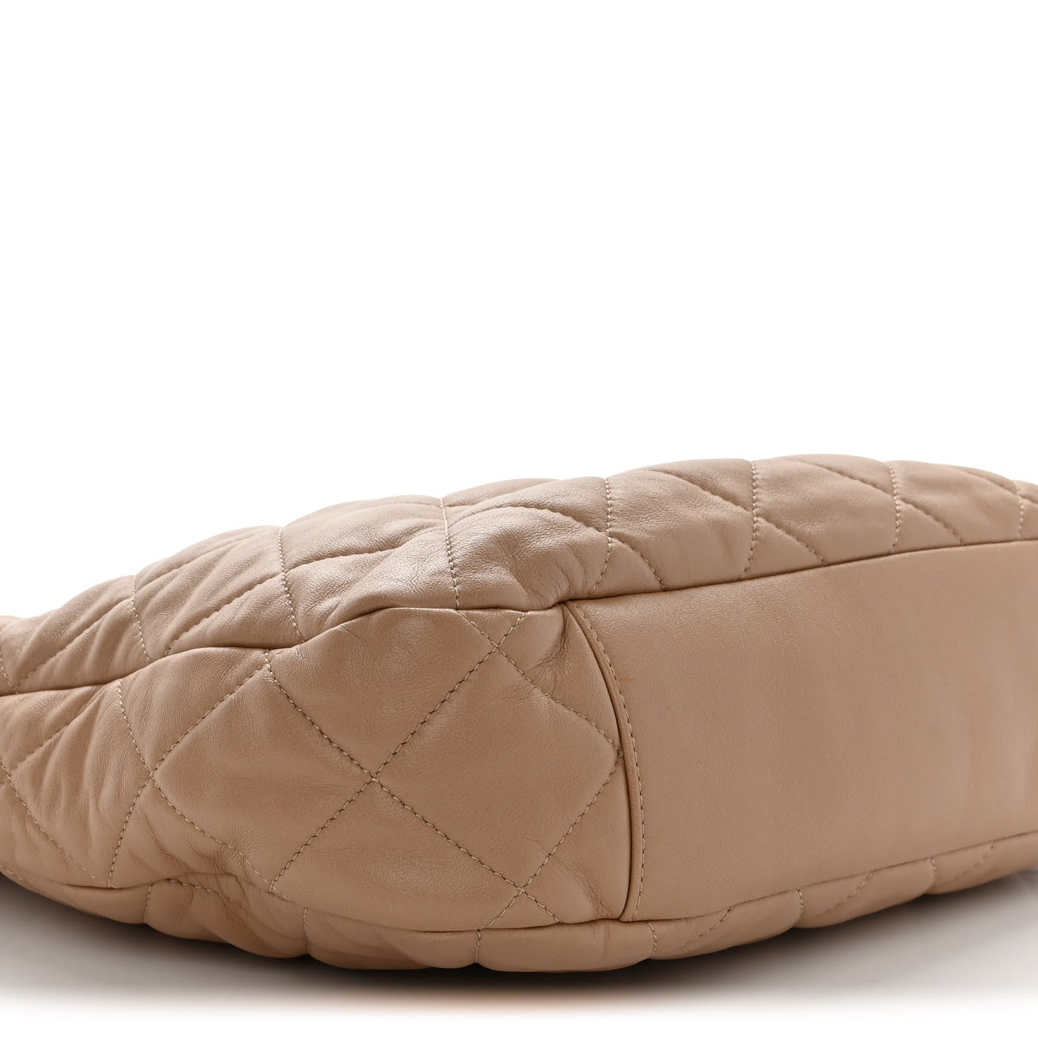 Chanel Lambskin Quilted Large CC Funky Town Hobo Beige 9 of 14