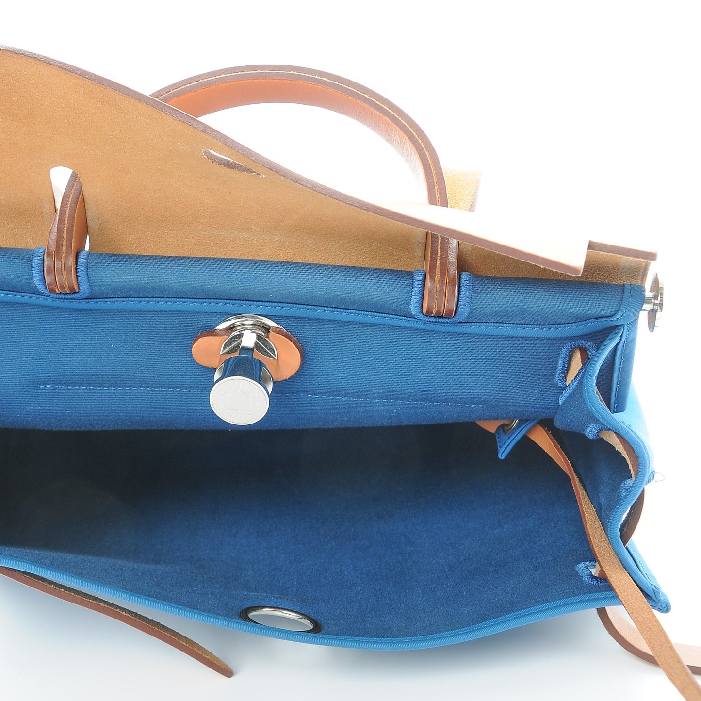 Vache Hunter Toile Herbag Zip 31 PM Bleu Natural