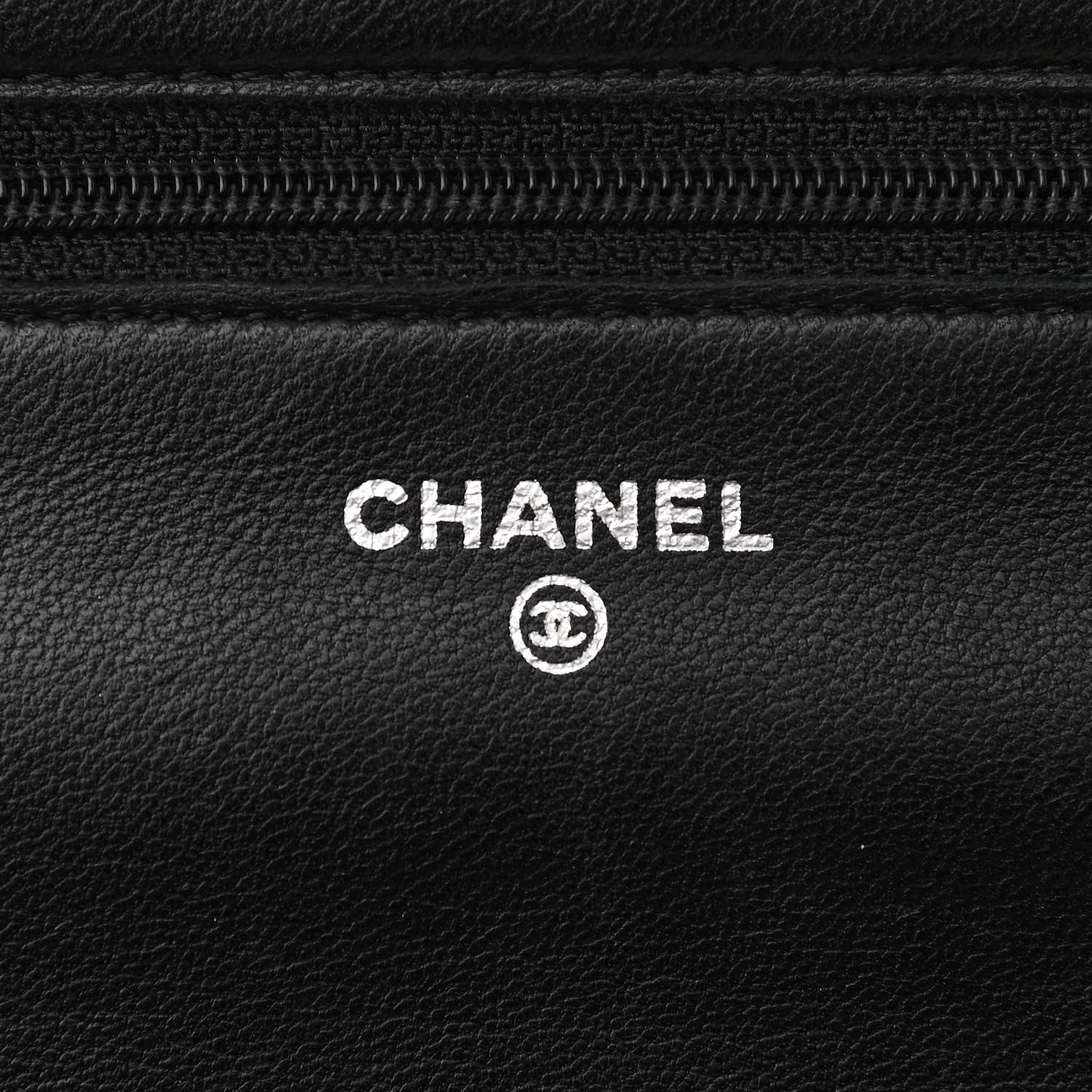 Chanel Lambskin Quilted Wallet On Chain WOC Black 6 of 17